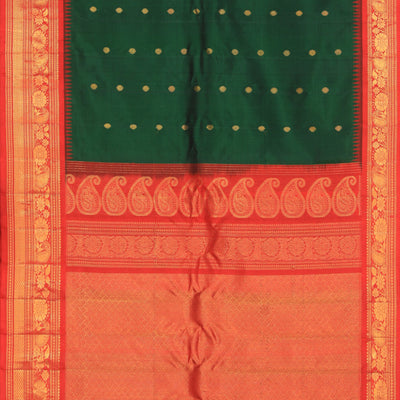 Gadwal Silk Green Saree