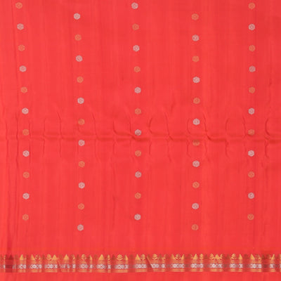 Gadwal Silk Magenta-Pink Saree