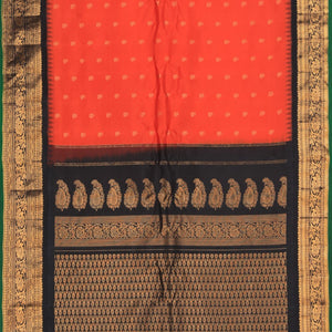 Gadwal Silk Orange Saree