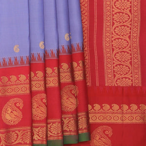 Gadwal Silk Purple Saree