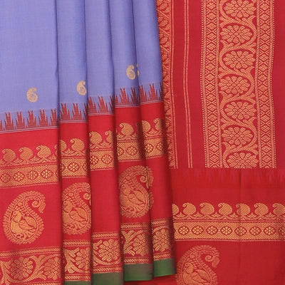 Gadwal Silk Purple Saree