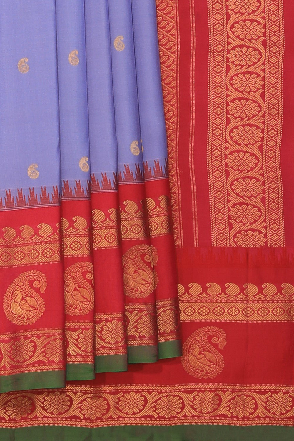 Gadwal Silk Purple Saree