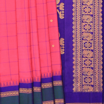 Gadwal Silk Pink Saree