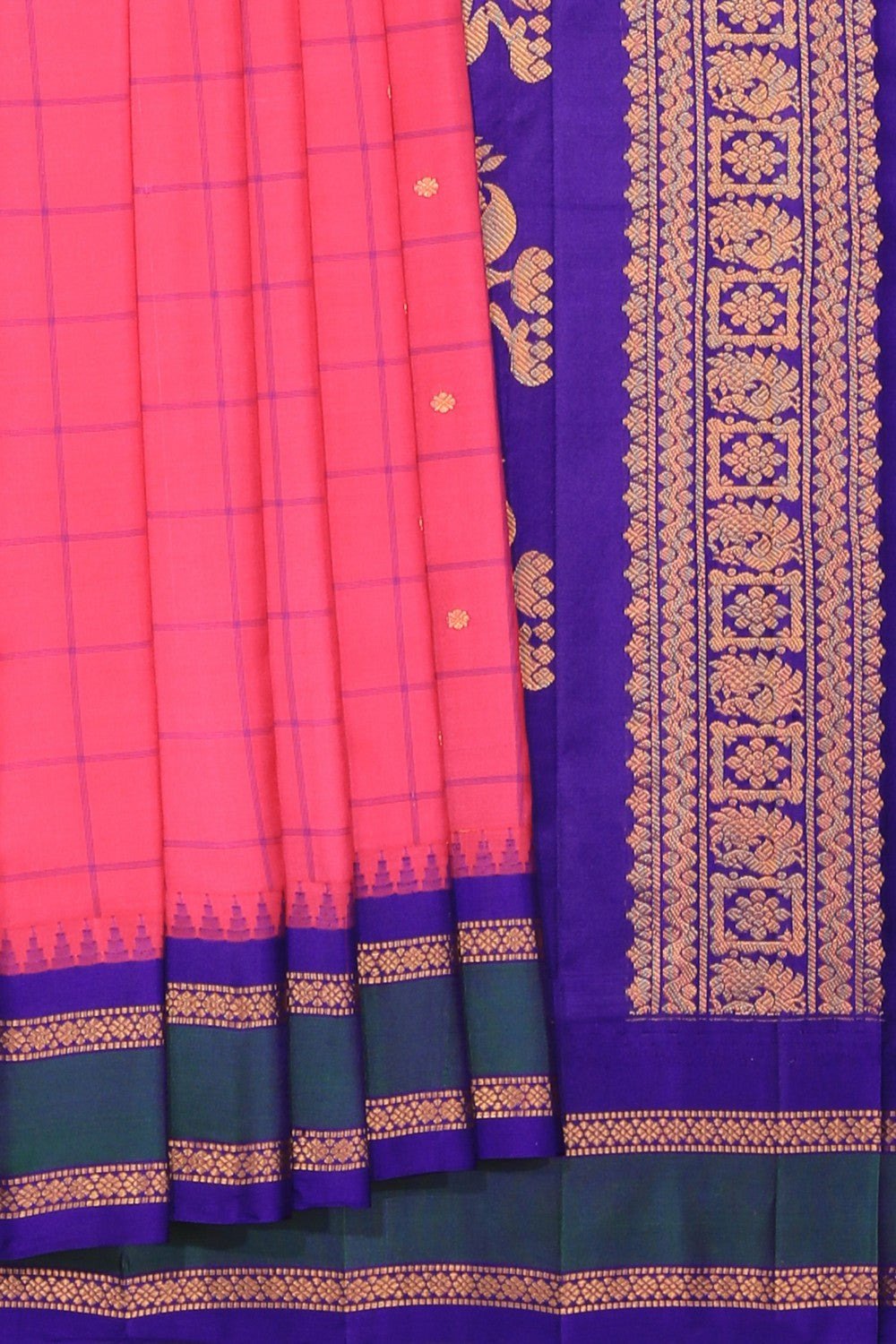 Gadwal Silk Pink Saree