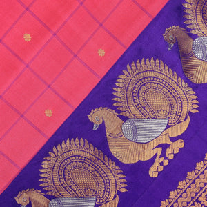 Gadwal Silk Pink Saree