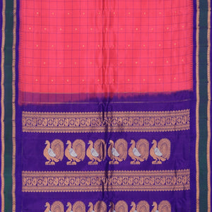 Gadwal Silk Pink Saree