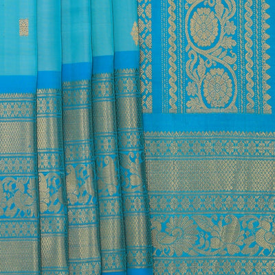Gadwal Silk Sea Green Saree