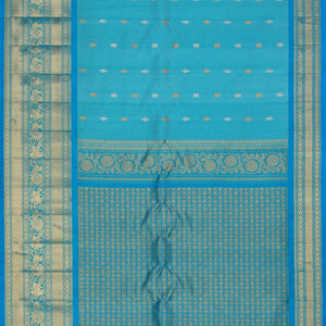 Gadwal Silk Sea Green Saree