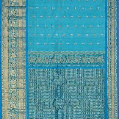 Gadwal Silk Sea Green Saree