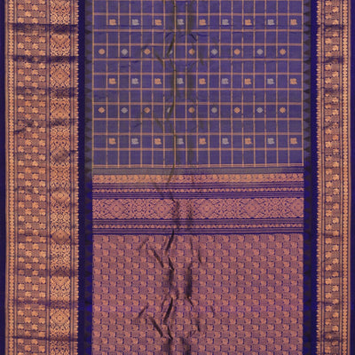 Gadwal Silk Purple Saree