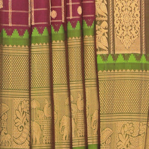 Gadwal Silk Purple Saree