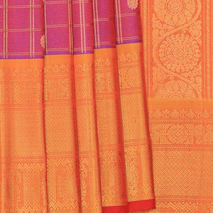 Gadwal Silk Purple Saree