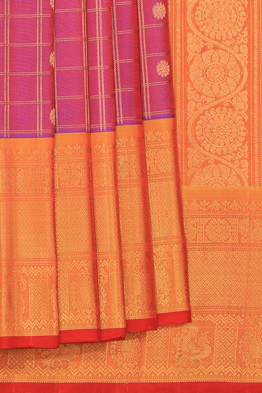 Gadwal Silk Purple Saree