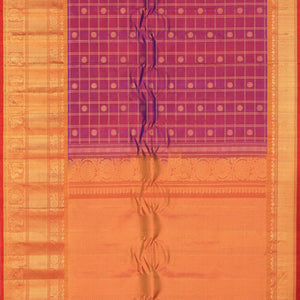 Gadwal Silk Purple Saree