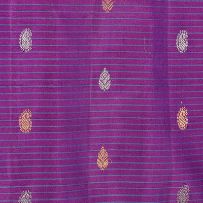 Gadwal Silk Violet Saree