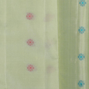 Kanchi Silk Mint Green Saree