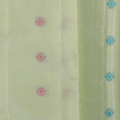 Kanchi Silk Mint Green Saree