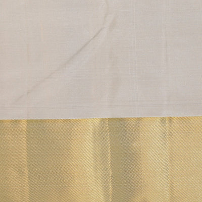Kanchi Silk Classy Ivory Cream Saree