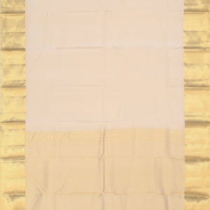 Kanchi Silk Classy Ivory Cream Saree