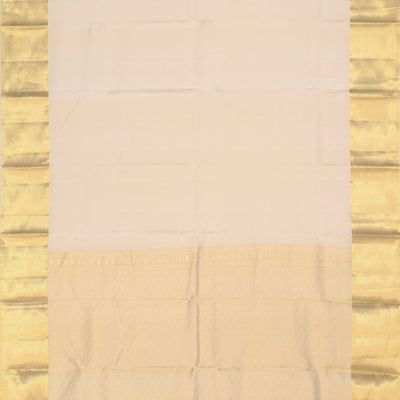 Kanchi Silk Classy Ivory Cream Saree