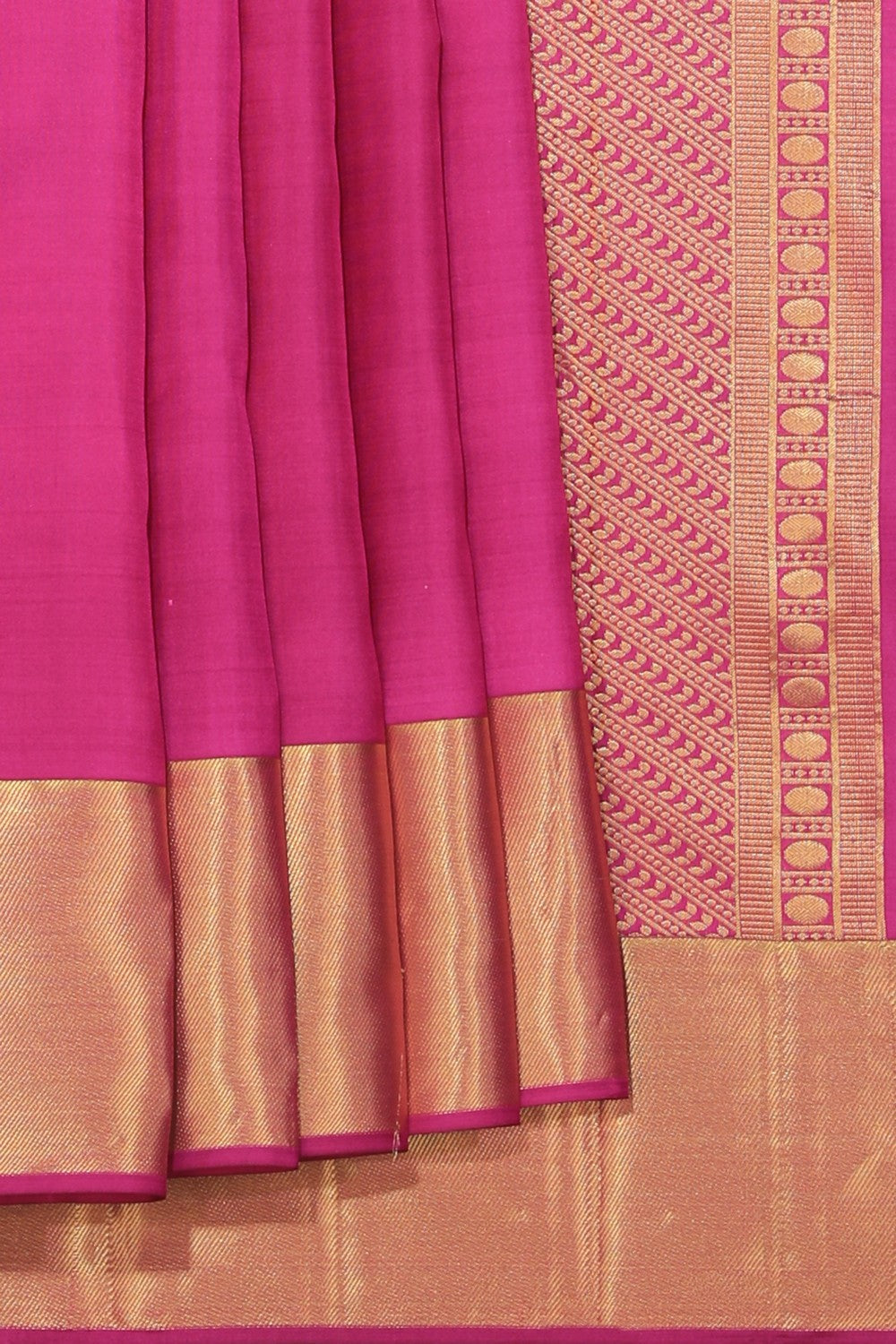 Kanchi Silk Magenta Pink Saree