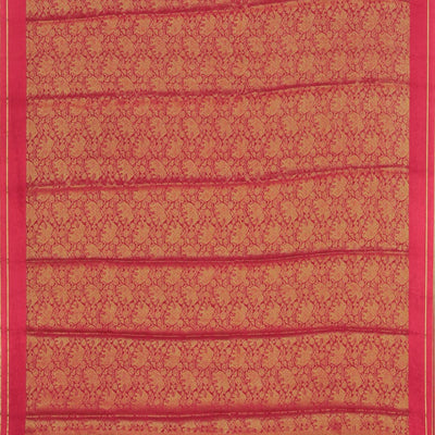 Crepe Silk Brocade Pink Saree