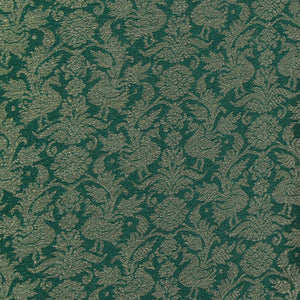 Crepe Silk Brocade Green Saree