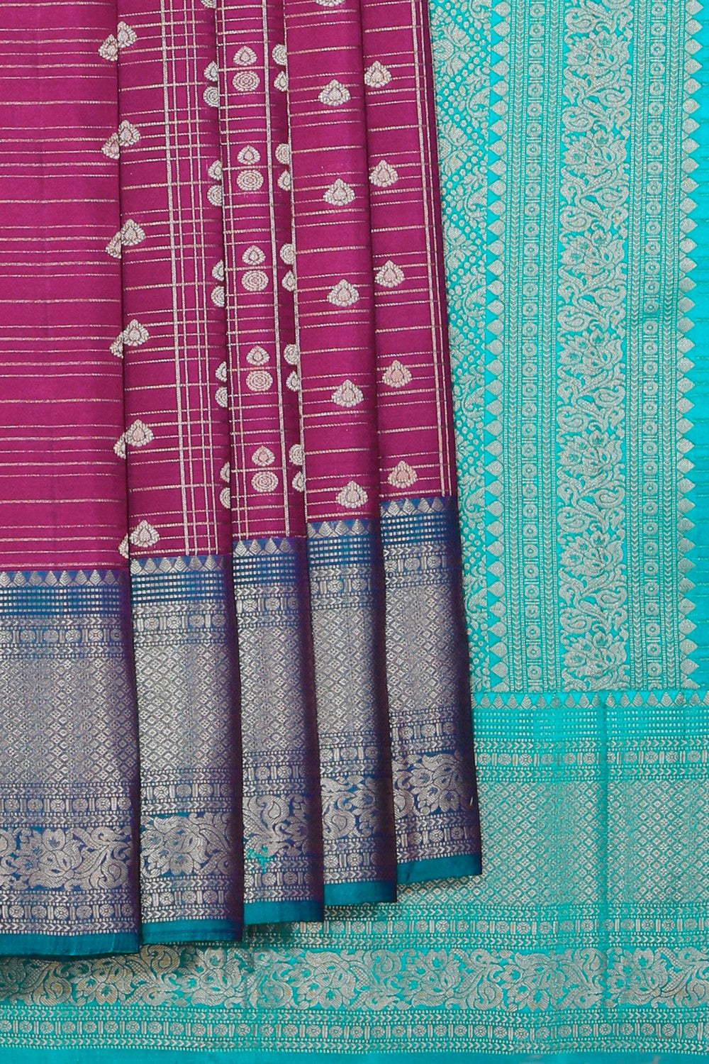 Kanchi Silk Orchid Violet Saree