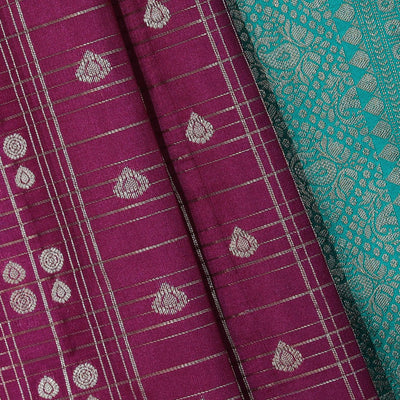 Kanchi Silk Orchid Violet Saree