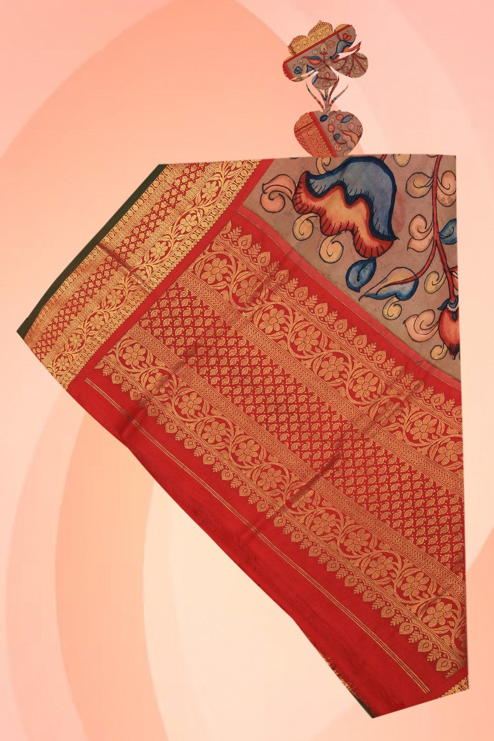 Kalamkari Painted Dupatta