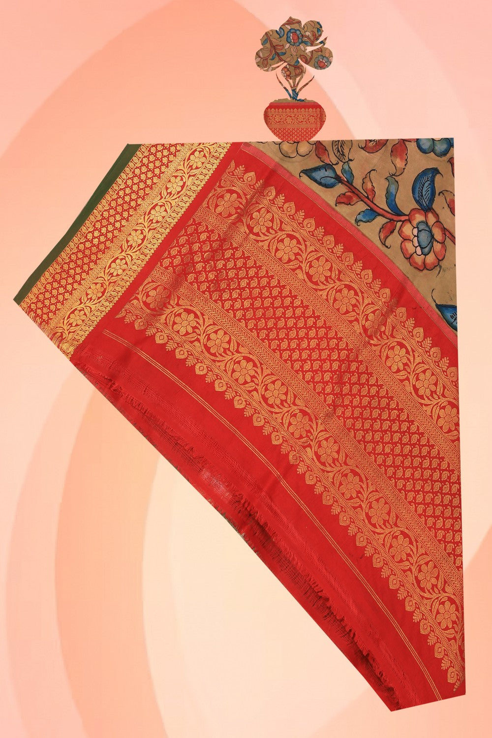 Kalamkari Painted Dupatta