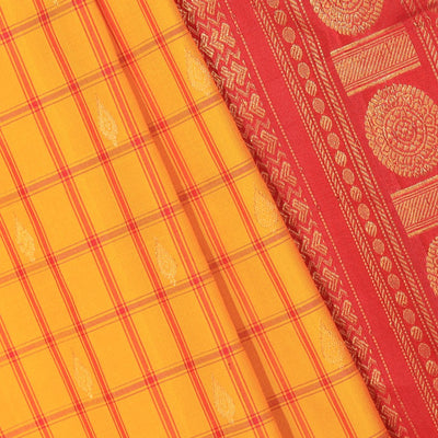Gadwal Silk Yellow Saree