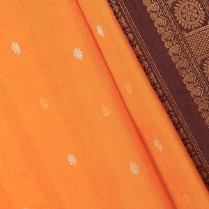 Gadwal Silk Orange Saree