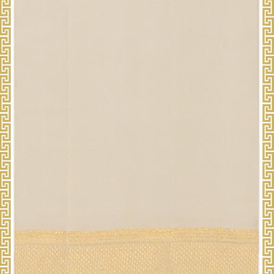 Kanchi Silk Off-White Dhoti With Kanduva (8 X 4)