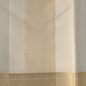 Kanchi Silk Off-White Dhoti With Kanduva (8 X 4)