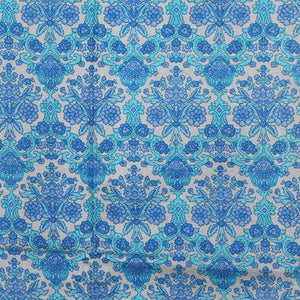 Floral Print Silk Saree