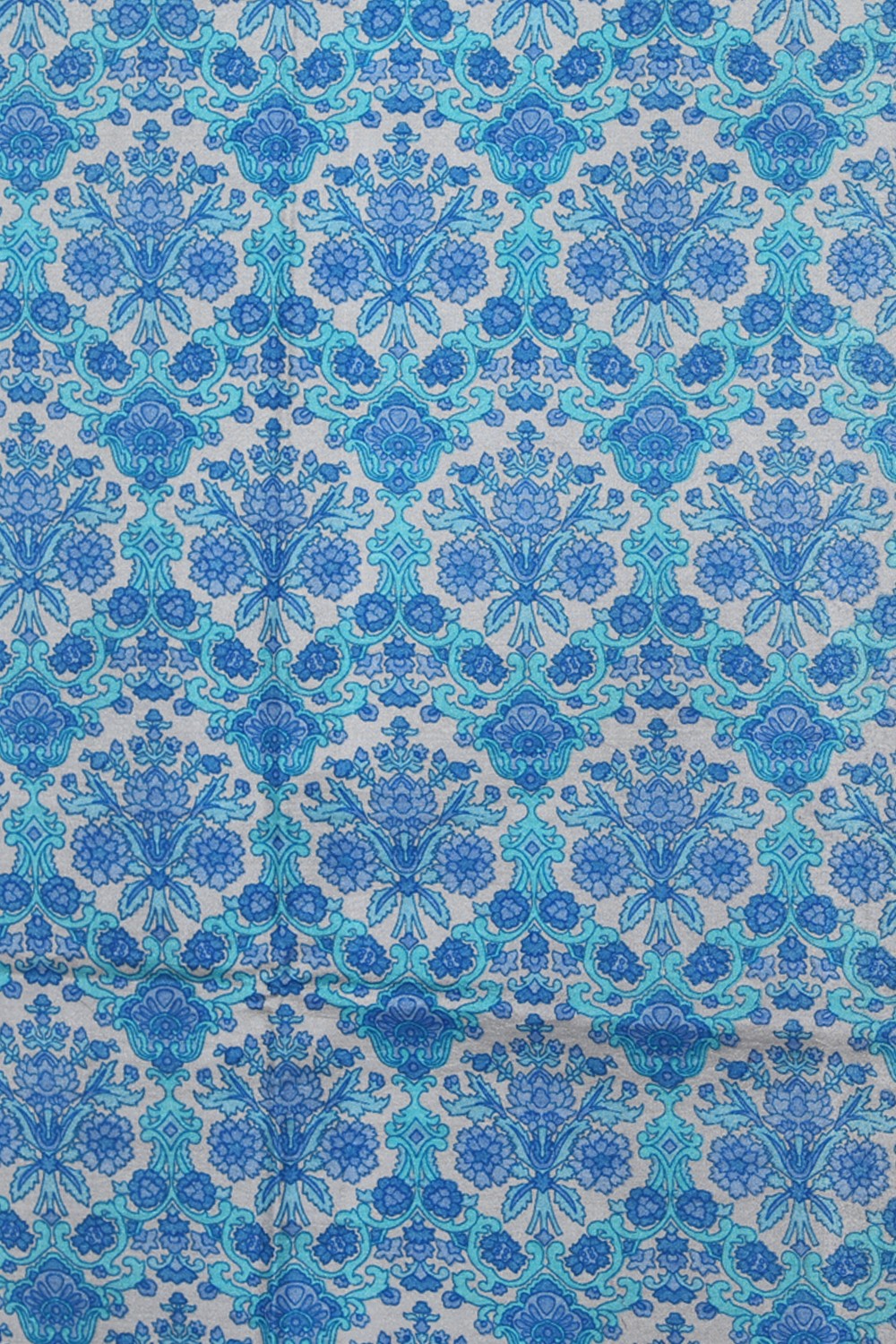 Floral Print Silk Saree