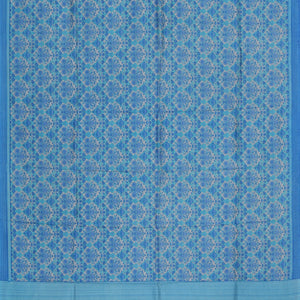 Floral Print Silk Saree