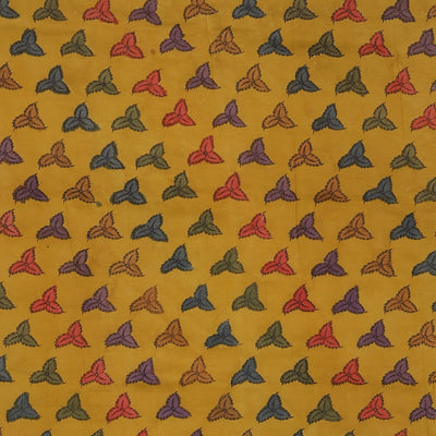 Kalamkari Hand-Painted Mangalgiri Silk Saree