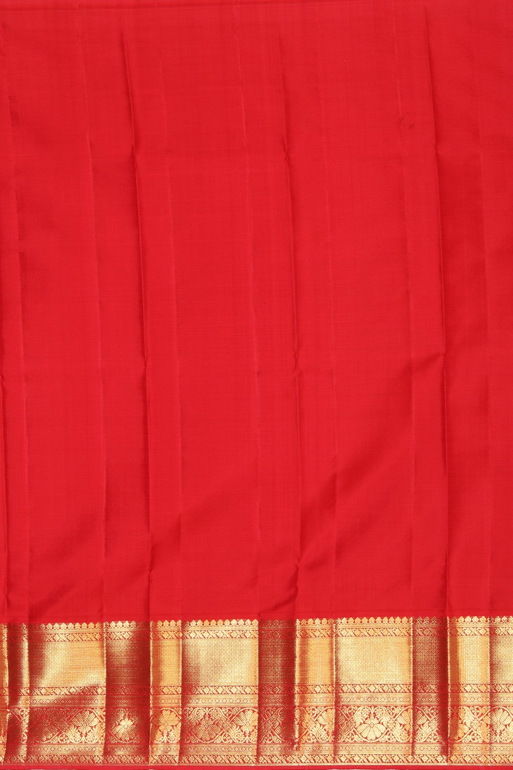 Kanchipattu Bottle Green Pavada Unstitched Set