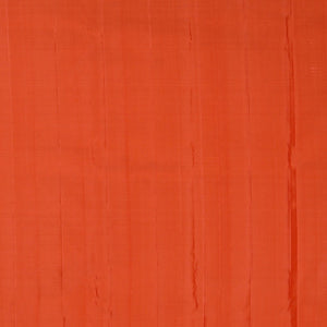 Kanchipattu Brocade Coral Orange Saree