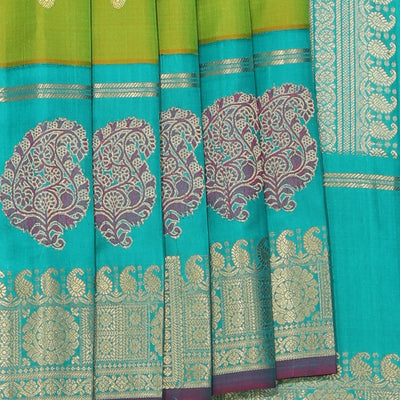Gadwal Silk Green Saree