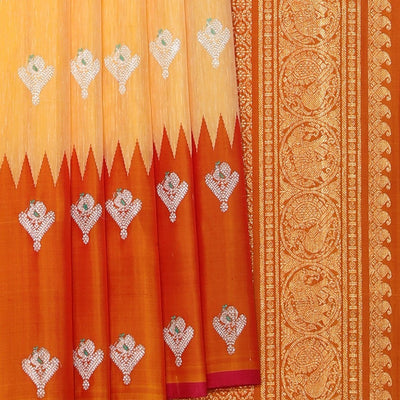 Gadwal Silk Yellow Saree