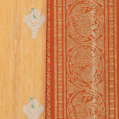 Gadwal Silk Yellow Saree
