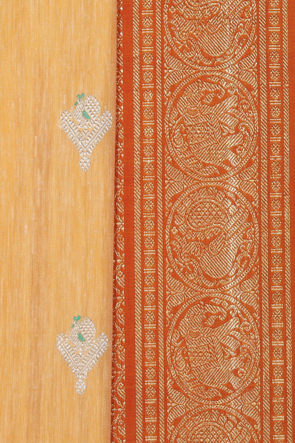 Gadwal Silk Yellow Saree
