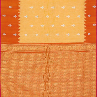 Gadwal Silk Yellow Saree