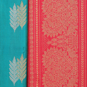 Gadwal Silk Sea Blue Saree