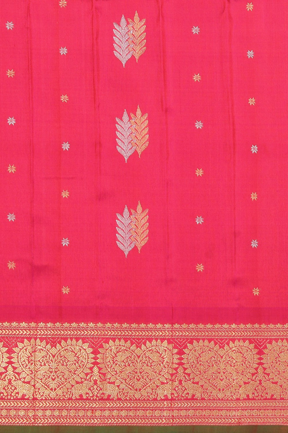 Gadwal Silk Sea Blue Saree