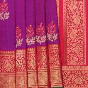 Gadwal Silk Purple Saree