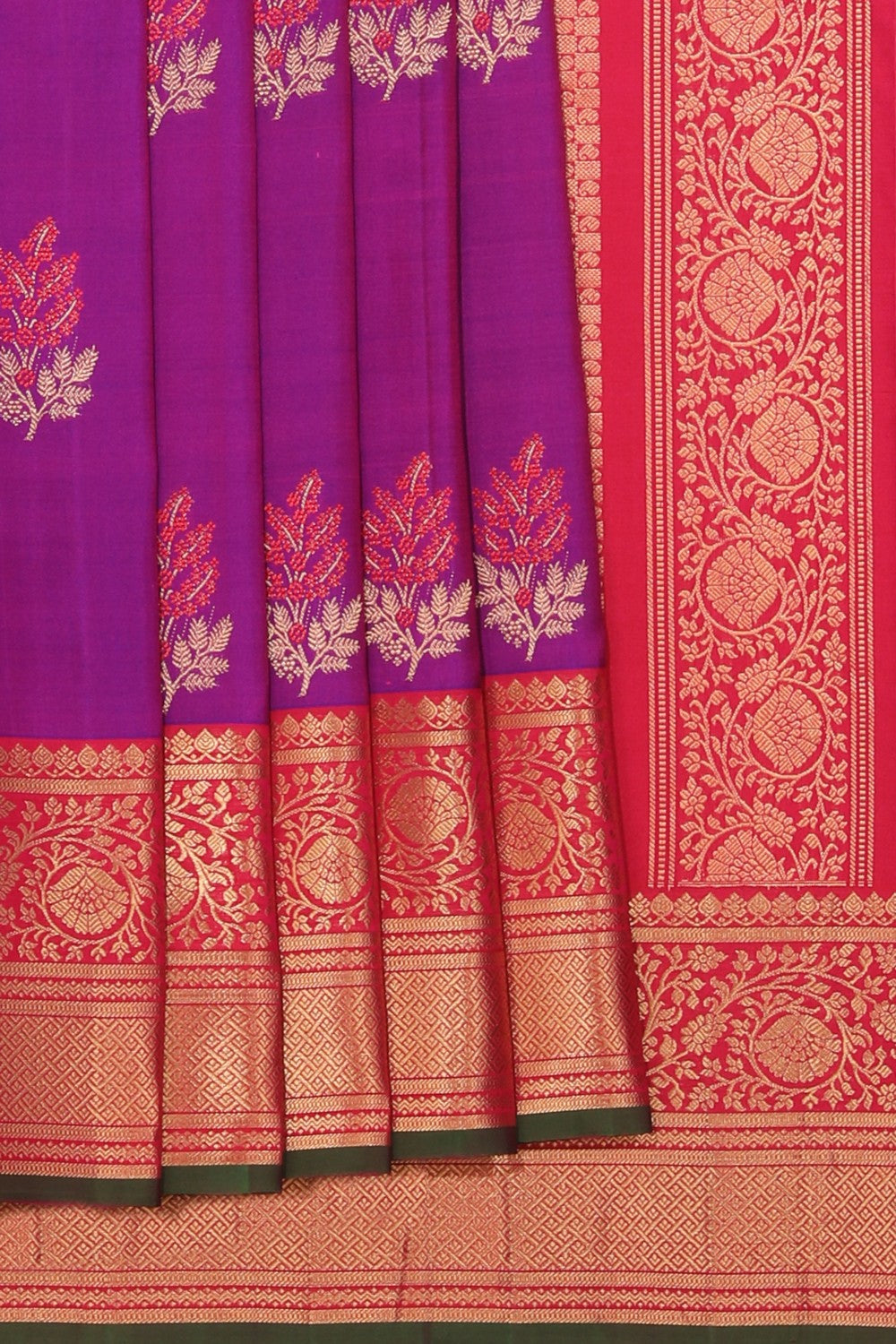 Gadwal Silk Purple Saree
